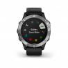 RELOJ GARMIN FENIX 6 Plata Negro Con Correa Negra